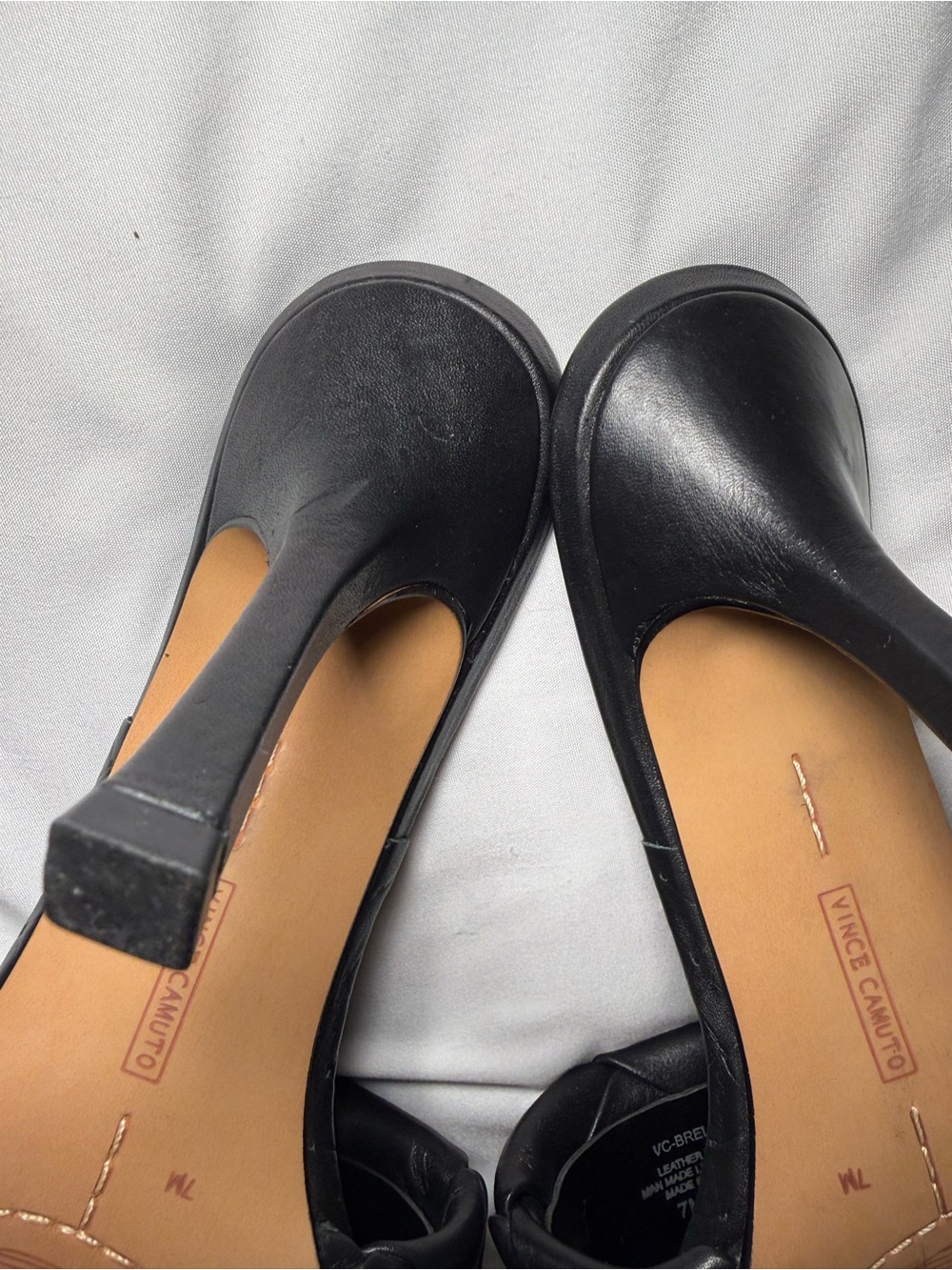 Vince Camuto Black Woven Square-Toe Heeled Mules - Picture 14 of 16